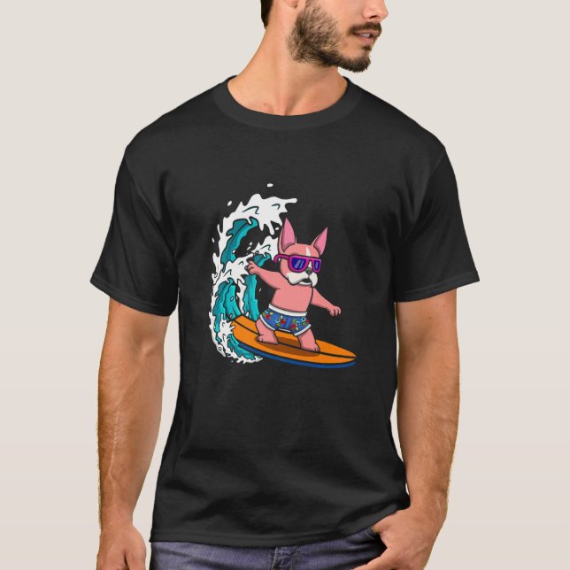 Dog Lover Puppy Breeder Animal Pet Dog Owner Surfe T-Shirt (Front)