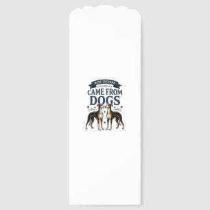Dog Lover Quote Vintage Engraving Hound Typography Bookmarks