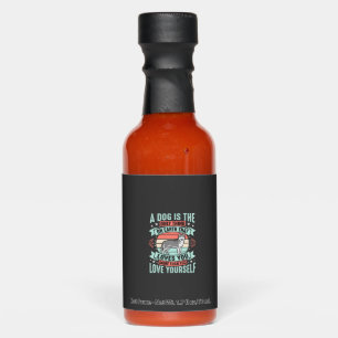 Dog Lover Quote Vintage Husky Graphic Hot Sauces
