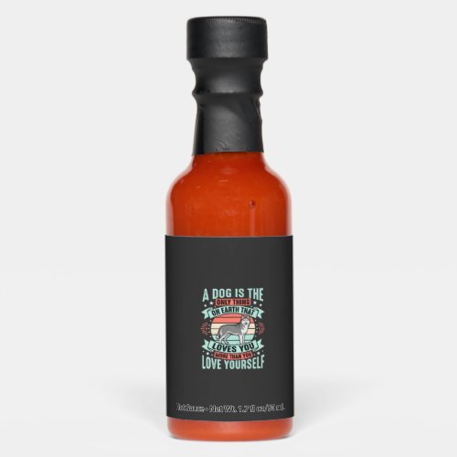Dog Lover Quote Vintage Husky Graphic Hot Sauces