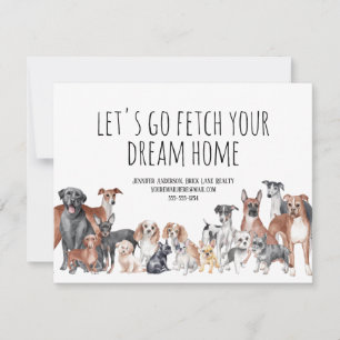 Dog Lover Real Estate Farming Marketing Card