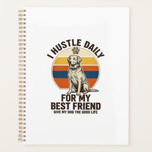 Dog Lover Shirt Vintage Engraving Hard Work for My Planner