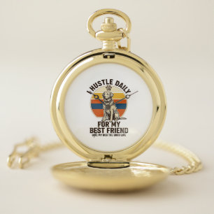 Dog Lover Shirt Vintage Engraving Hard Work for My Pocket Watch