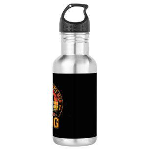 Dog Lover Simple Man Retro Sunset Stainless Steel Water Bottle