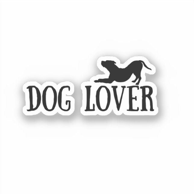 Dog Lover Sticker (Front)