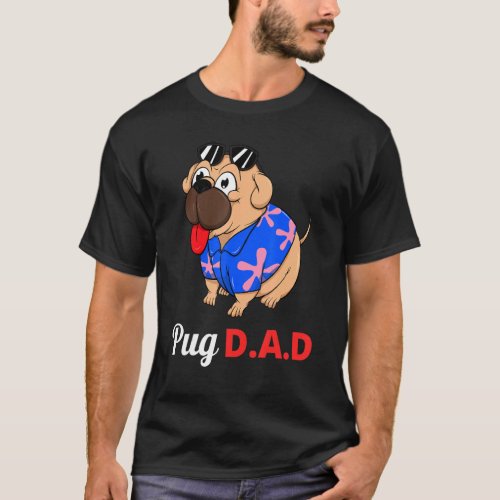 Dog Lover  Summer Beach Sunglasses Funny Pug Dad T_Shirt