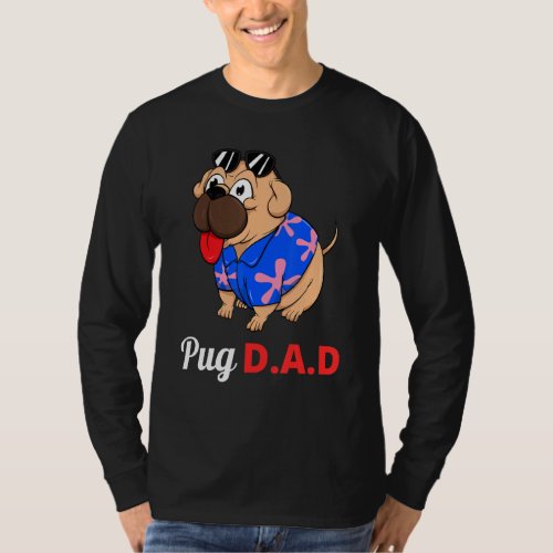 Dog Lover  Summer Beach Sunglasses Funny Pug Dad T_Shirt