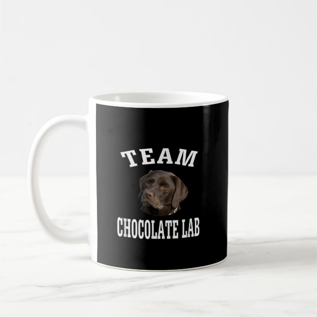 Dog Lover | Team Chocolate Labrador Retriever Coffee Mug (Left)