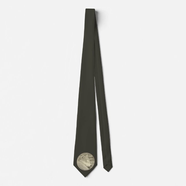 Dog Lover Tie Shiba Inu Dog Neckties Customizable (Front)