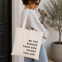 Dog Lover Tote Bag | Quote Pet Owner Gift Carryall