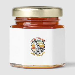 Dog Lover Vintage Shirt with Wise Husky Engraving_ Honey Jar Favors