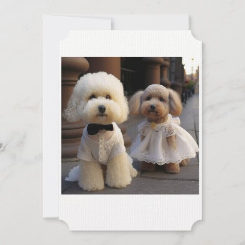 Dog Lover Wedding Card