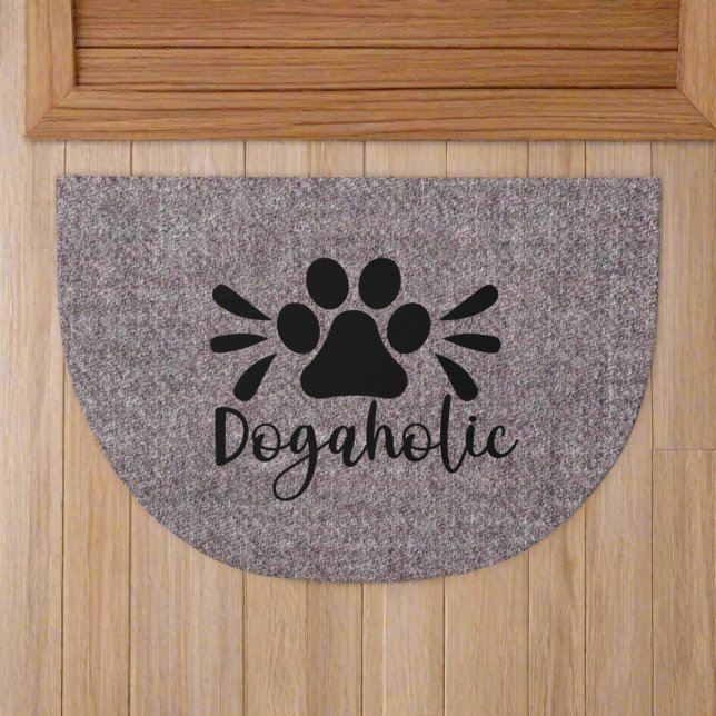 Dog Lover Welcome Funny Pets Outdoor Paw Print Doormat (Creator Uploaded)