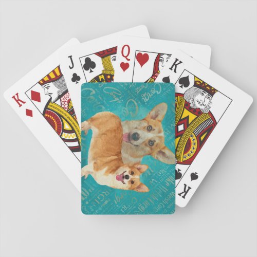 Dog Lover Welsh Corgi Dog Art Playing Cards