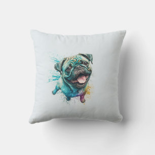 Dog Lover WIFEY for wedding bride newlywed wife Throw Pillow