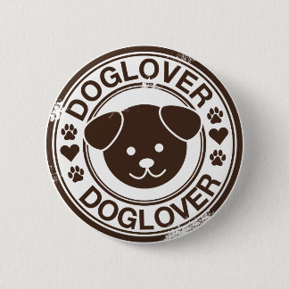 Dog Lover with puppy face Pinback Button