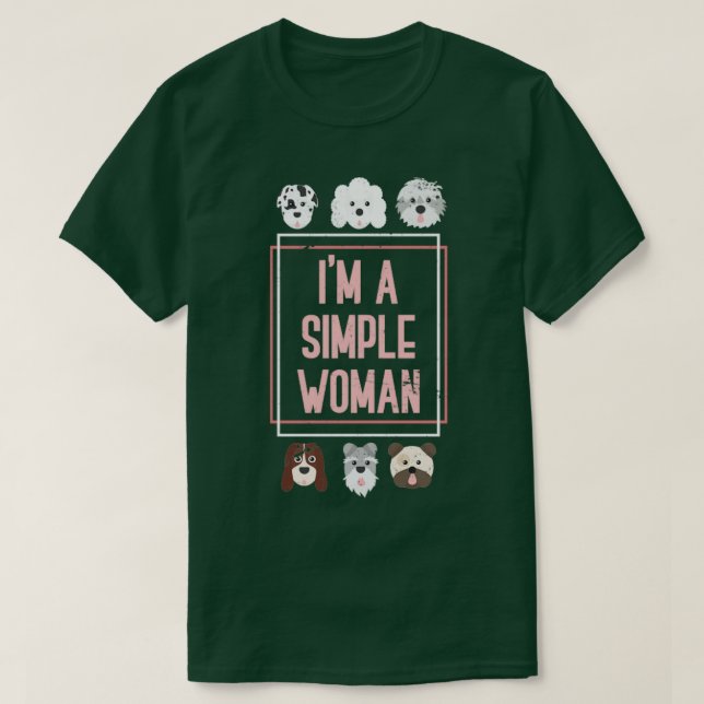 Dog Lover Women Gift Dog T-Shirt (Design Front)