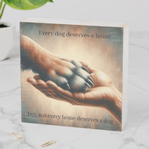 Dog Lover Wooden Box Sign