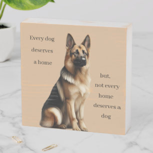 Dog Lover Wooden Box Sign