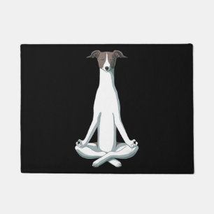 Dog Lover Yoga Italian Greyhound Doormat