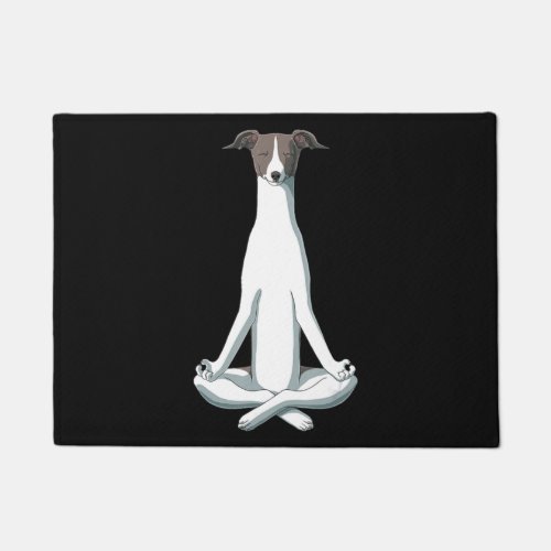 Dog Lover  Yoga Italian Greyhound Doormat