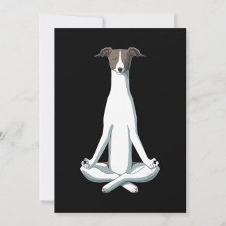 Dog Lover | Yoga Italian Greyhound Holiday Card