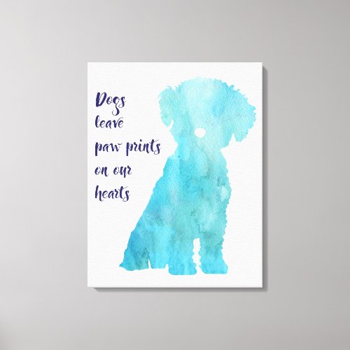 Dog lovers Bichon Frise style contemporary print