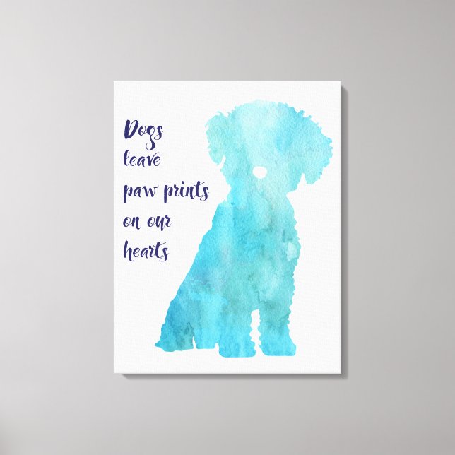 Dog lovers Bichon Frise style contemporary print (Front)