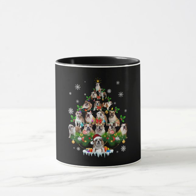 Dog Lovers | Bulldog Christmas Tree Ornaments Mug (Center)