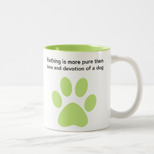 Dog Lovers Creed Two-Tone Coffee Mug