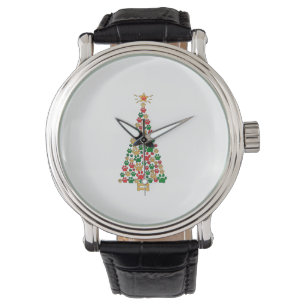 Dog Lovers Cute and Funny Dog Paws Prints Tree Chr Watch