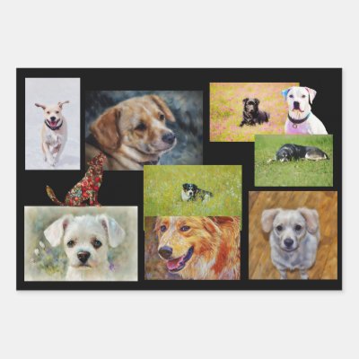 Dog Lovers Dogs Art Wrapping Craft Paper Personal