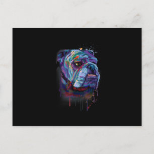 Dog Lovers English Bulldog Gift English Bulldog Holiday Postcard