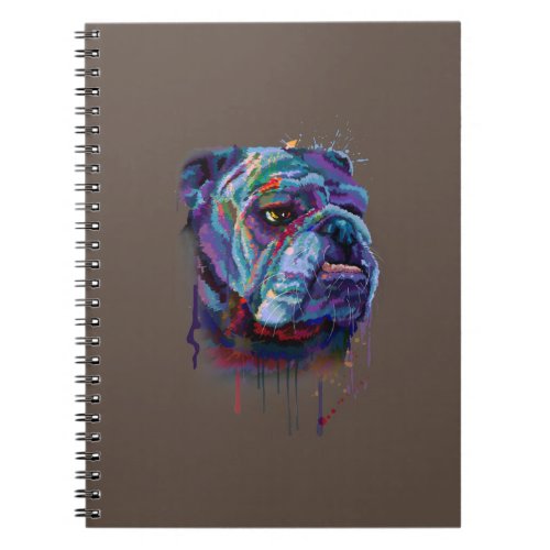 Dog Lovers  English Bulldog Gift English Bulldog Notebook