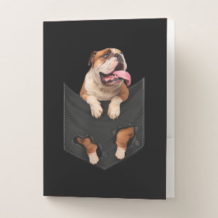 Dog Lovers English Bulldog In Your Pocket Dogs Pocket Folder