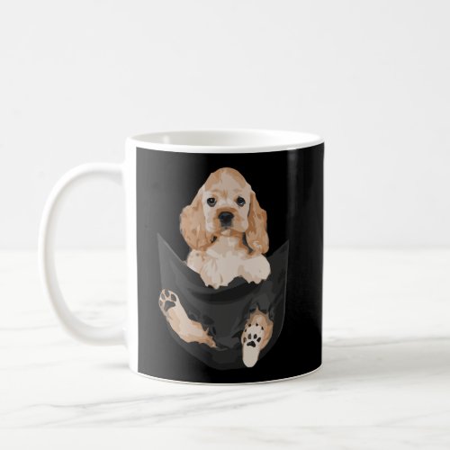 Dog Lovers Gifts Cocker Spaniel In Pocket Funny Do Coffee Mug