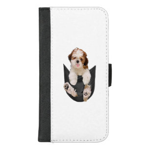 Dog Lovers Gifts Shih Tzu In Pocket Funny Dog Gift iPhone 8/7 Plus Wallet Case