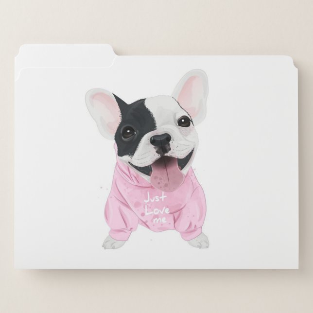 Dog Lovers | Just Love Me, Love Dog File Folder (Front Left)