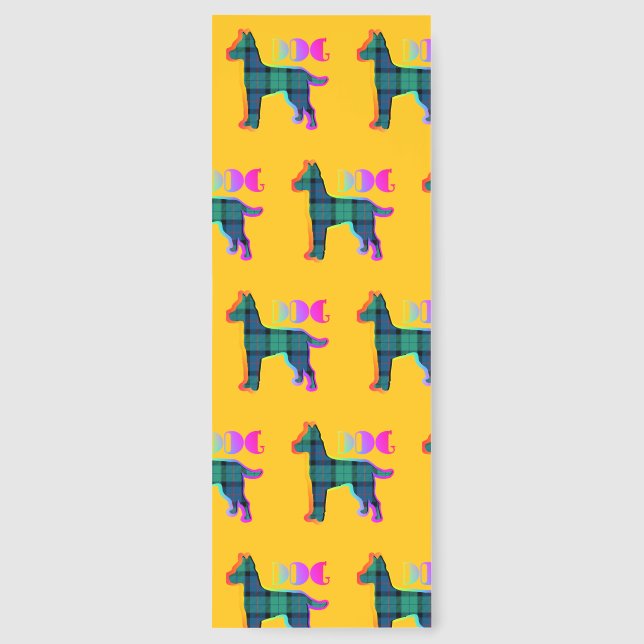 Dog Lovers Kids Yellow  Bookmarks (Back)