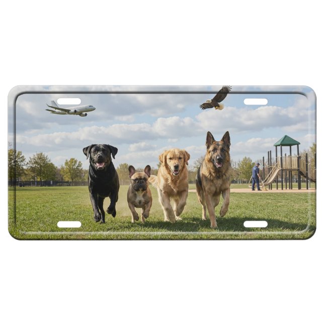 Dog Lovers License Plate (Front)