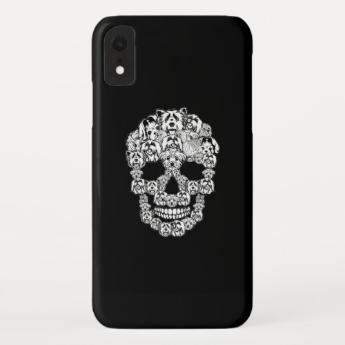 Dog Lovers  Maltese Dog Halloween Skull iPhone XR Case