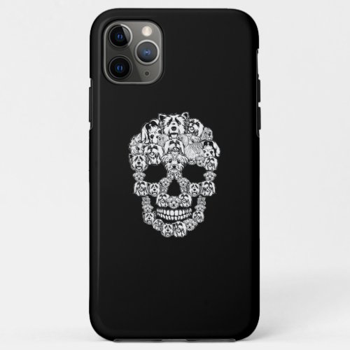 Dog Lovers  Maltese Dog Halloween Skull iPhone 11 Pro Max Case