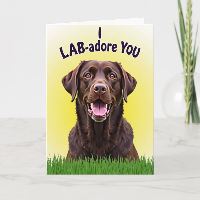 Dog Lovers Mother Day Art Card (Front)