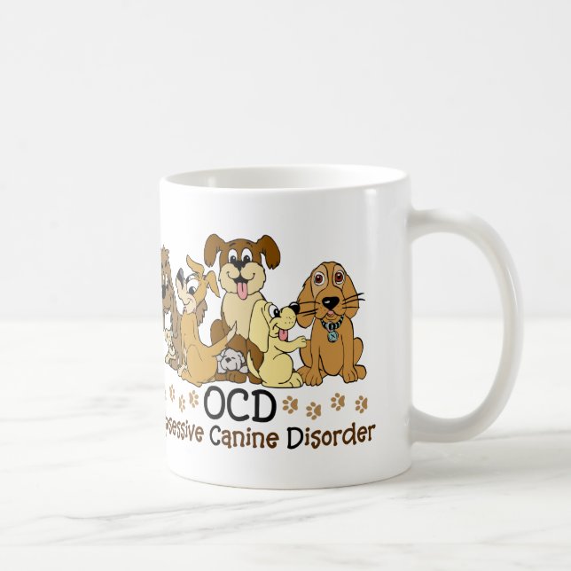 Dog Lovers Obsessive Canine Disorder Coffee Mug (Right)