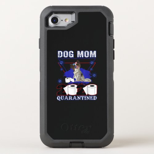 Dog Lovers  Papillon Dog Mom 2020 Quarantined OtterBox Defender iPhone SE87 Case