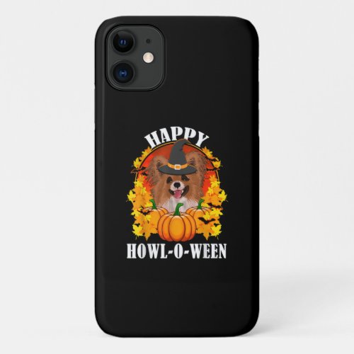 Dog Lovers  Papillon Happy Howl_o_ween iPhone 11 Case