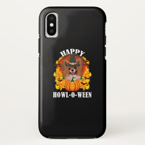 Dog Lovers  Papillon Happy Howl_o_ween iPhone X Case