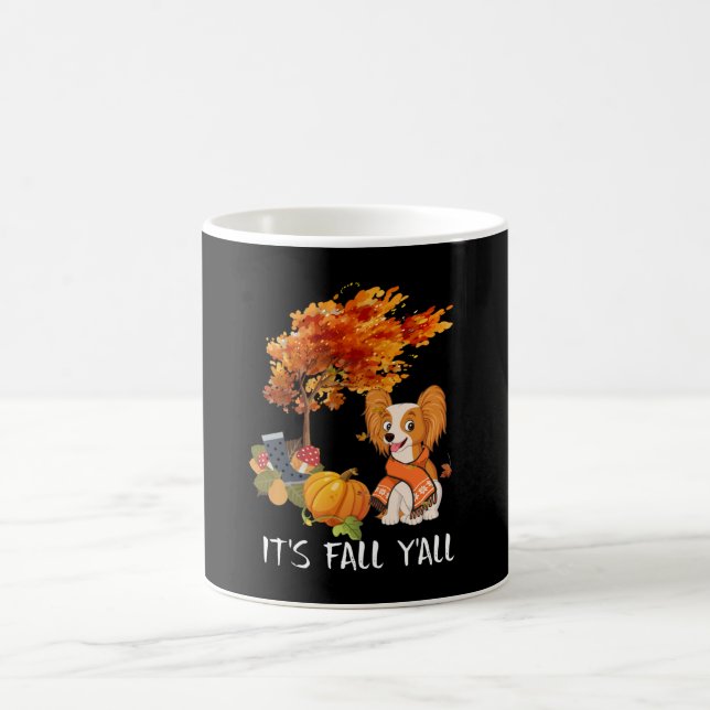 Dog Lovers | Papillon It's Fall Y'all Coffee Mug (Center)
