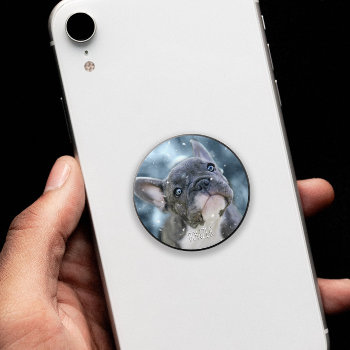 Dog Lover's Pet Photo   Name Popsocket by teeloft at Zazzle