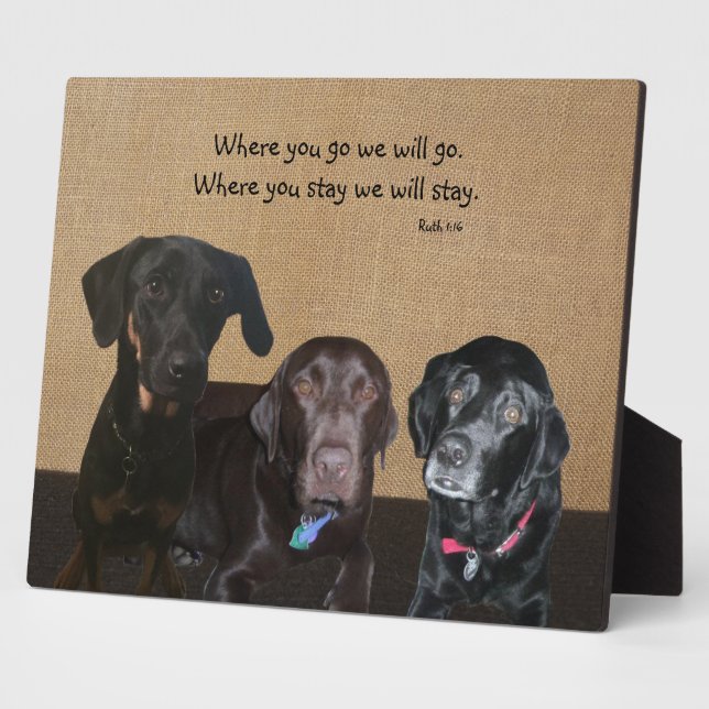 Dog Lover's Plaque (Side)